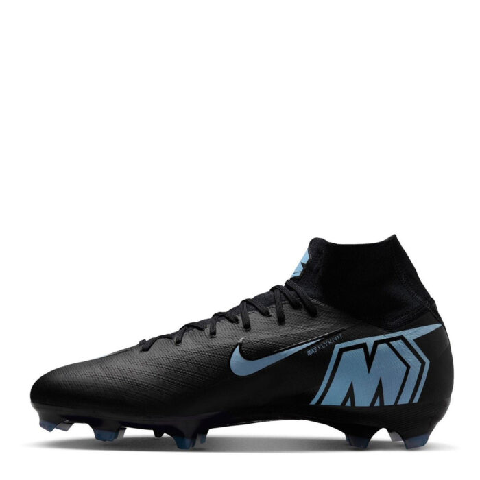 Nike Zoom Mercurial Superfly 10 Firm Ground Football Boots – Black/Blue – view 2