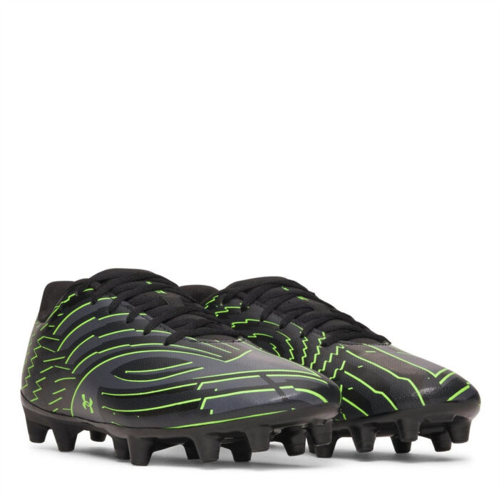 Under Armour Under Armour Shadow .4 Firm Ground Football Boots – Black/Green – view 5