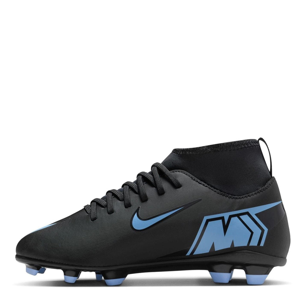 Nike Mercurial Superfly 10 Junior Firm Ground Football Boots – Black/Blue – view 2