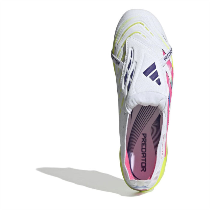 adidas Predator Soft Ground Football Boots – White/Pink – view 5