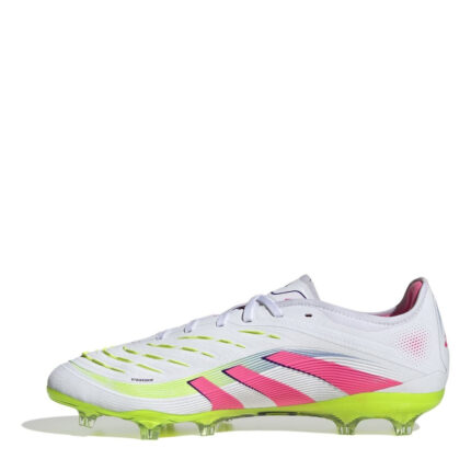 adidas Predator Firm Ground Football Boots – White/Pink – view 2