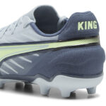 Puma King Junior Firm Ground Football Boots – Grey/Yellow – view 5