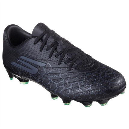Skechers Skx_01 Gold Firm Ground Football Boots – Black/Silver