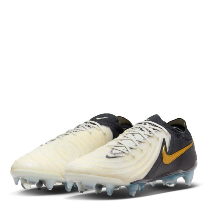 Nike Phantom Gx 2 Soft Ground Football Boots – White/Blk/Gold – view 4