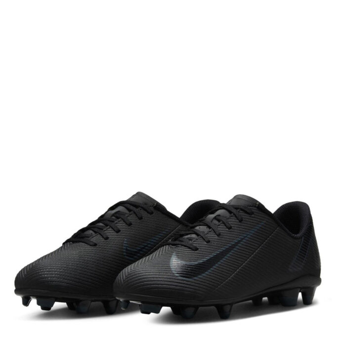 Nike Mercurial Vapor 16 Junior Firm Ground Football Boots – Blk/Deep Jungle – view 4