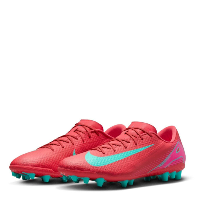 Nike Mercurial Vapor 16 Artificial Ground Football Boots – Red/Green – view 4