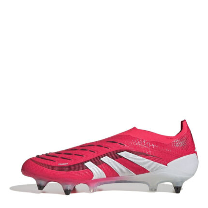adidas Predator Soft Ground Football Boots – Red/White – view 2