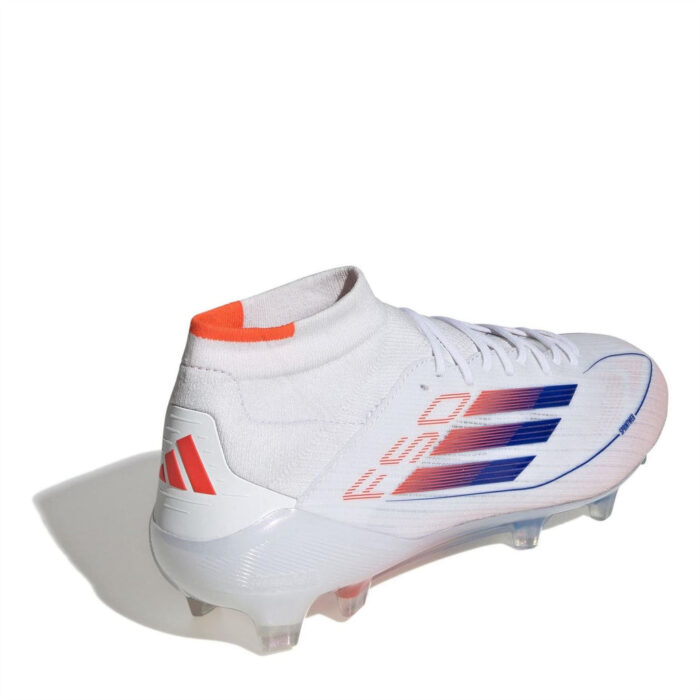 adidas Womens F50 Firm Ground Football Boots – White/Blue – view 4
