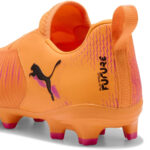 Puma 8 Junior Firm Ground Football Boots – Orange/Black – view 5
