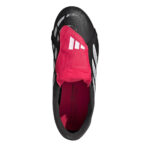 adidas Predator Fold Over Tongue Junior Firm Ground Football Boots – Black/Red – view 5