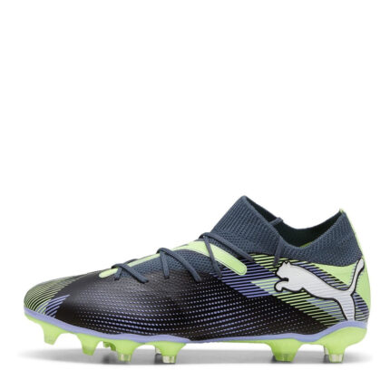 Puma Womens Future 7 Firm Ground Football Boots – Grey/White/Grn – view 2