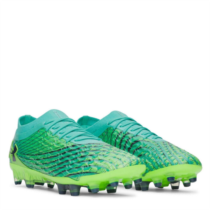 Under Armour Magnetico .1 Firm Ground Football Boots – Green/Turquoise – view 5