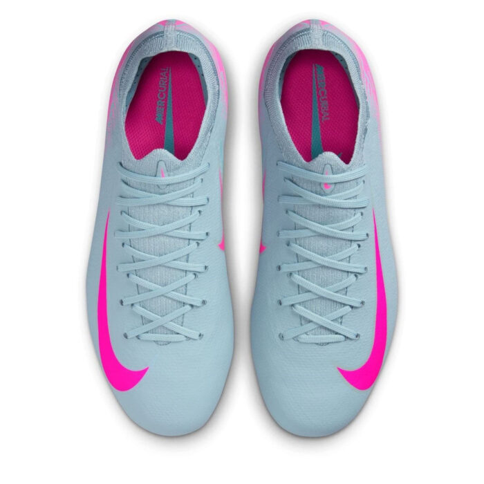 Nike Mercurial Vapor 16 Junior Firm Ground Football Boots – Grey/Pink – view 6