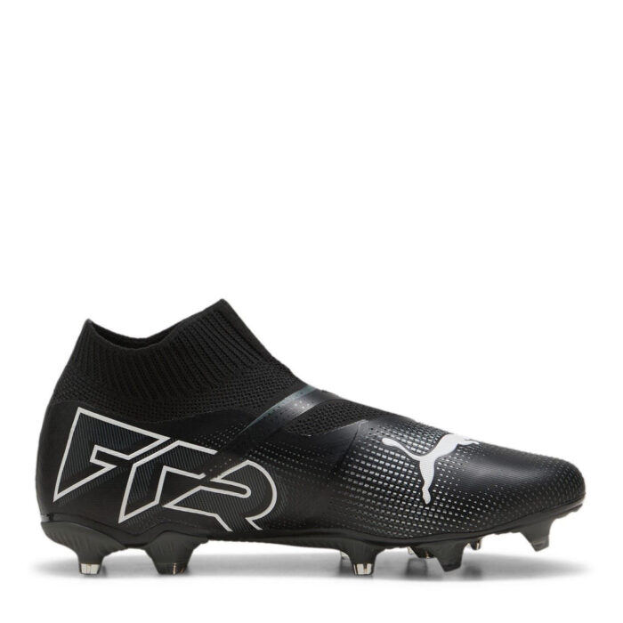 Puma Future 7 Firm Ground Football Boots – Black/White – view 4