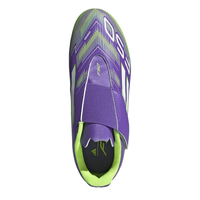 adidas F50 Junior Firm Ground Football Boots – Purple/White – view 5