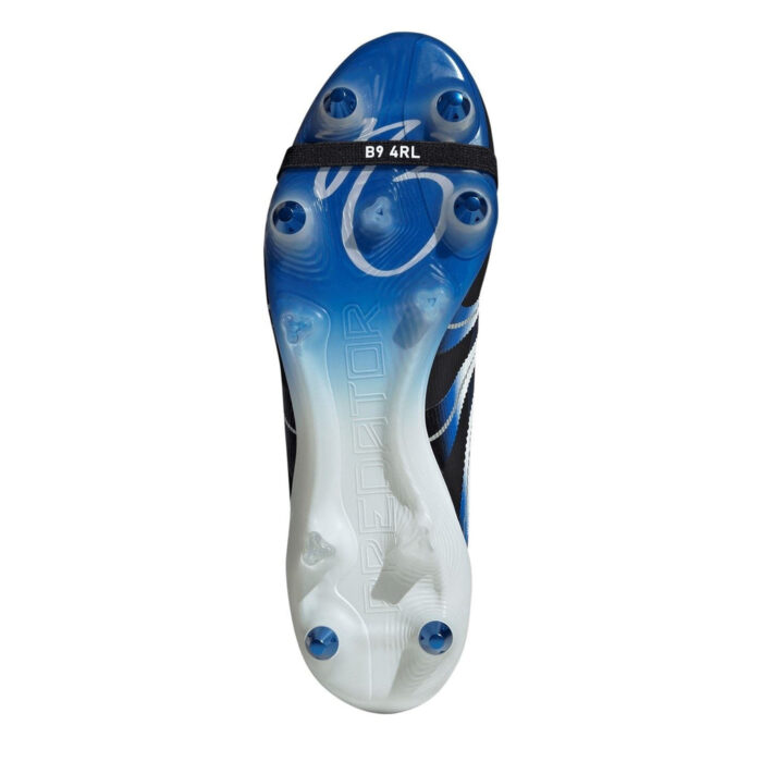 adidas Predator Soft Ground Football Boots – Black/Blue – view 6