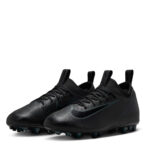 Nike Zoom Mercurial Vapor 16 Junior Artificial Ground Football Boots – Black/Green – view 4