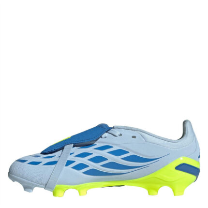 adidas Predator Junior Firm Ground Football Boots – Blue/Yellow – view 2