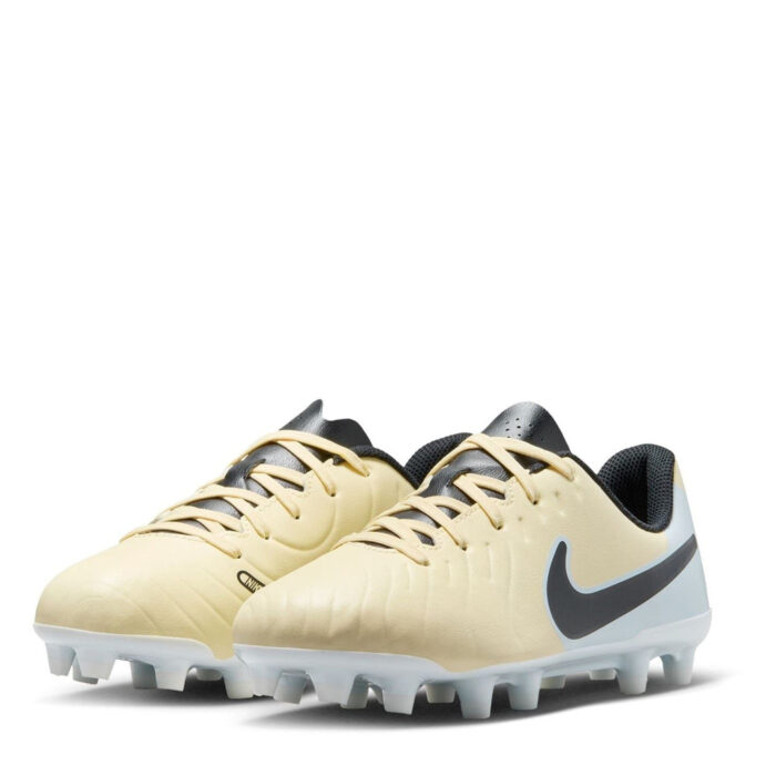 Nike Tiempo Legend 10 Junior Firm Ground Football Boots – Lemonade/Black - Image 4