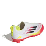adidas F50 Junior Firm Ground Football Boots – White/Red - Image 4