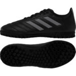 adidas Goletto Junior Turf Football Boots – Black/Black NB – view 4