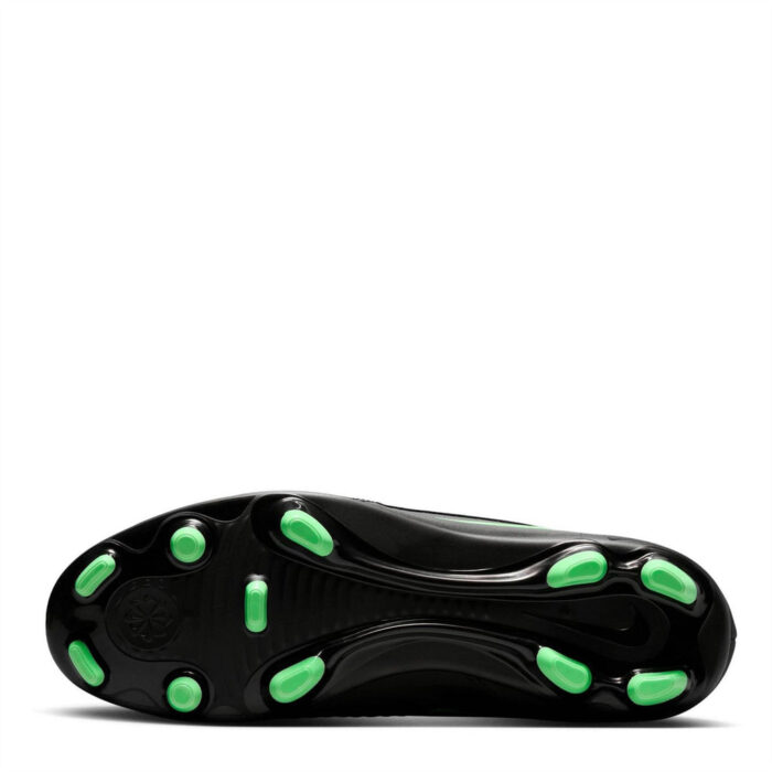 Nike Phantom 6 Low Firm Ground Football Boots – Black/Green - Image 3