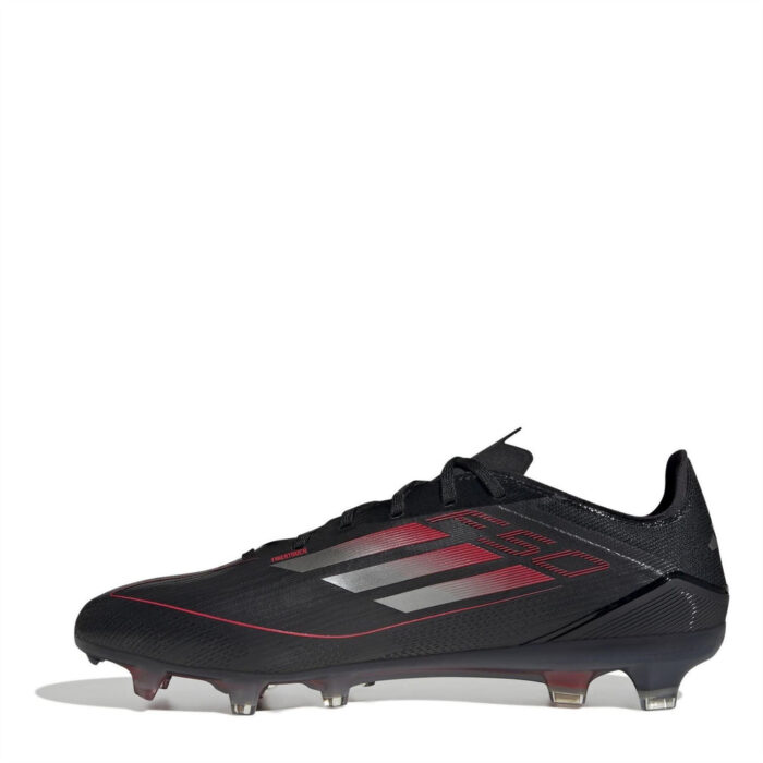 adidas F50 Firm Ground Football Boots – Black/Iron/Red – view 8