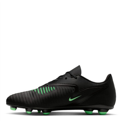 Nike Phantom 6 Low Firm Ground Football Boots – Black/Green – view 2