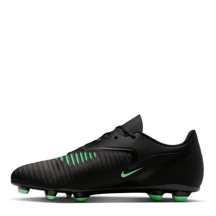 Nike Phantom 6 Low Firm Ground Football Boots – Black/Green - Image 2