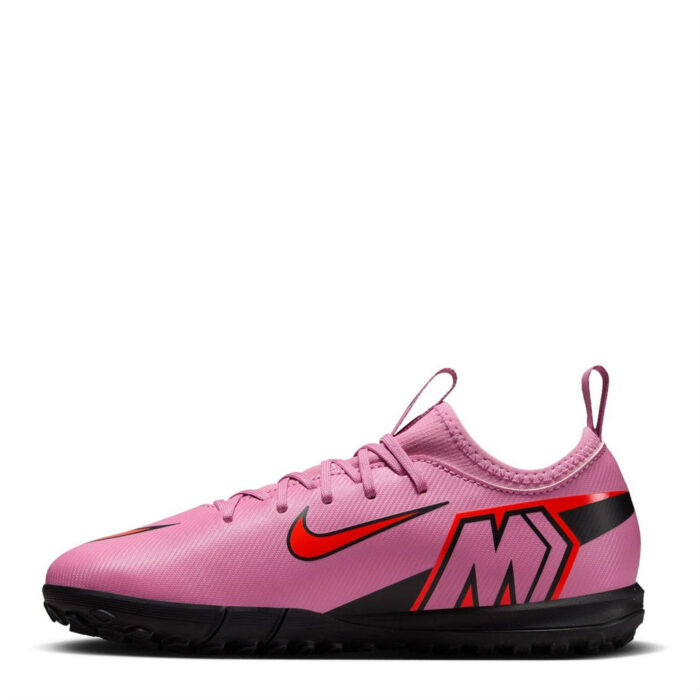 Nike Zoom Mercurial Vapor 16 Junior Turf Football Boots – Pink/Black – view 8