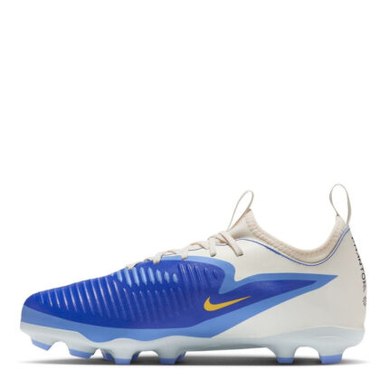 Nike Phantom 6 Junior Firm Ground Football Boots – Blue/Black – view 2