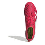 adidas Predator Soft Ground Football Boots – Red/White - Image 5