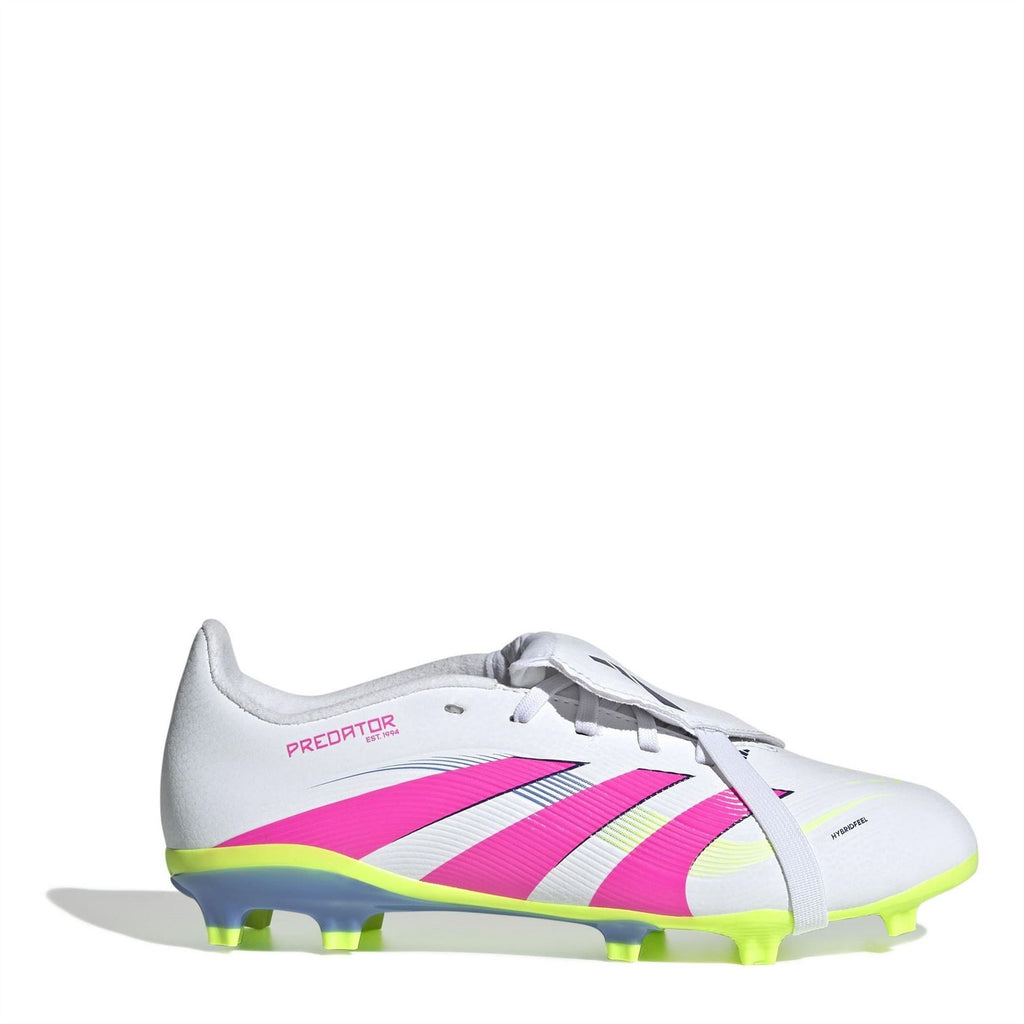 adidas Predator Junior Firm Ground Football Boots – White/Pink adidas Predator Junior Firm Ground Football Boots – White/Pink