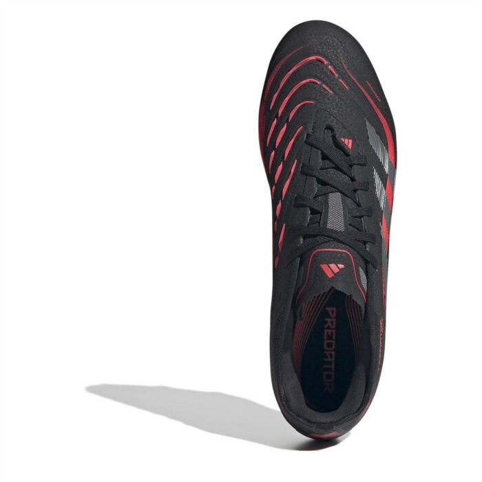 adidas Predator Firm Ground Football Boots – Black/Grey – view 5