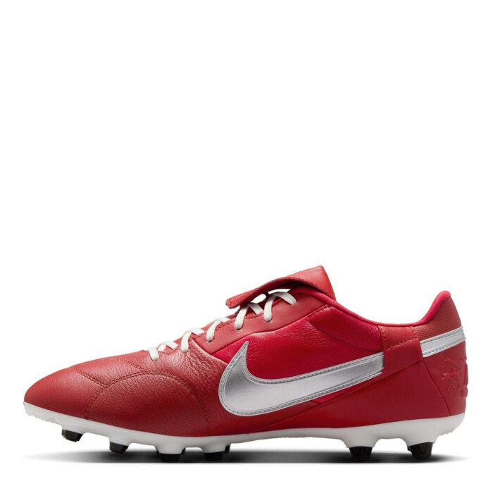 Nike Premier 3 Firm Ground Football Boots – Red/White - Image 2