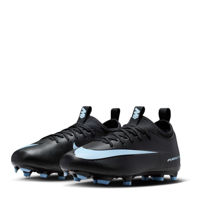 Nike Zoom Mercurial Vapor 16 Junior Firm Ground Football Boots – Black/Blue - Image 4