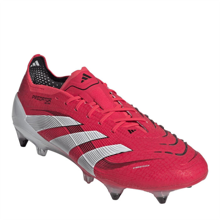adidas Junior Soft Ground Football Boots – Red/Wht/Blk – view 3