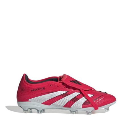 adidas Predator Firm Ground Football Boots – Red/White
