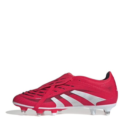 adidas Predator Firm Ground Football Boots – Red/White – view 2