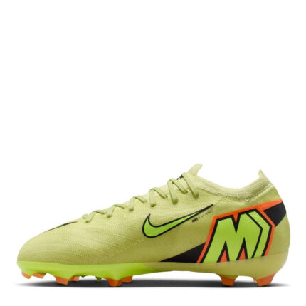 Nike Mercurial Vapor 16 Junior Firm Ground Football Boots – Volt/Crimson – view 2