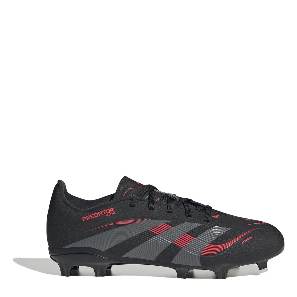 adidas Predator Junior Firm Ground Football Boots – Black/Grey