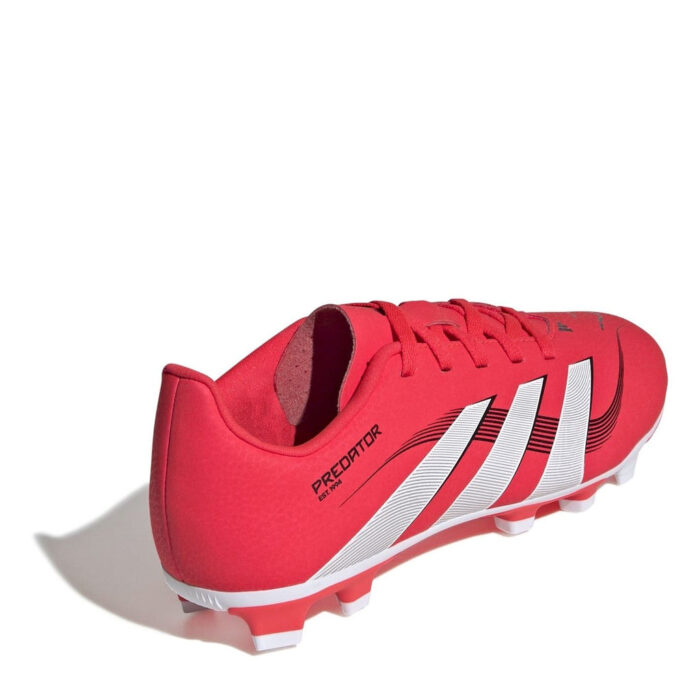 adidas Predator 4 Junior Firm Ground Football Boots – Red/White - Image 4