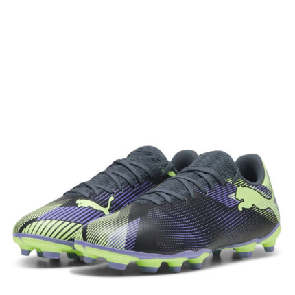 Puma Future 7 Firm Ground Football Boots – Grey/Purple/Grn