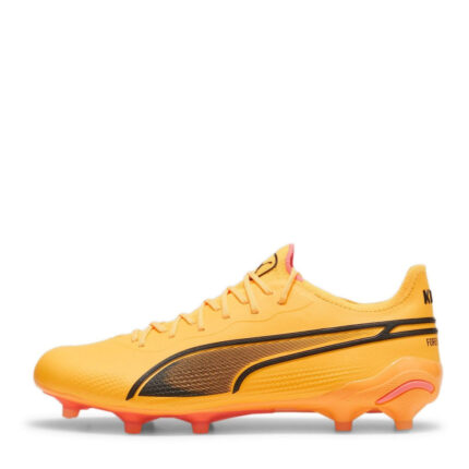 Puma King Firm Ground Football Boots – Orange/Black – view 2