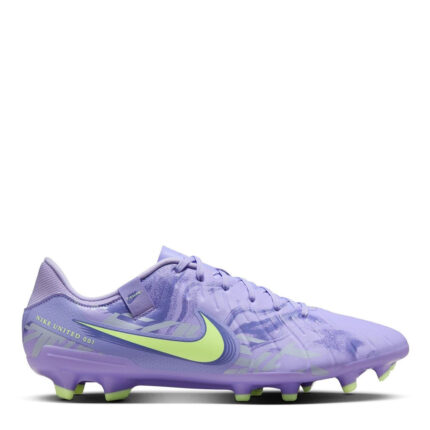Nike Tiempo Legend 10 Firm Ground Football Boots – Purple/Volt