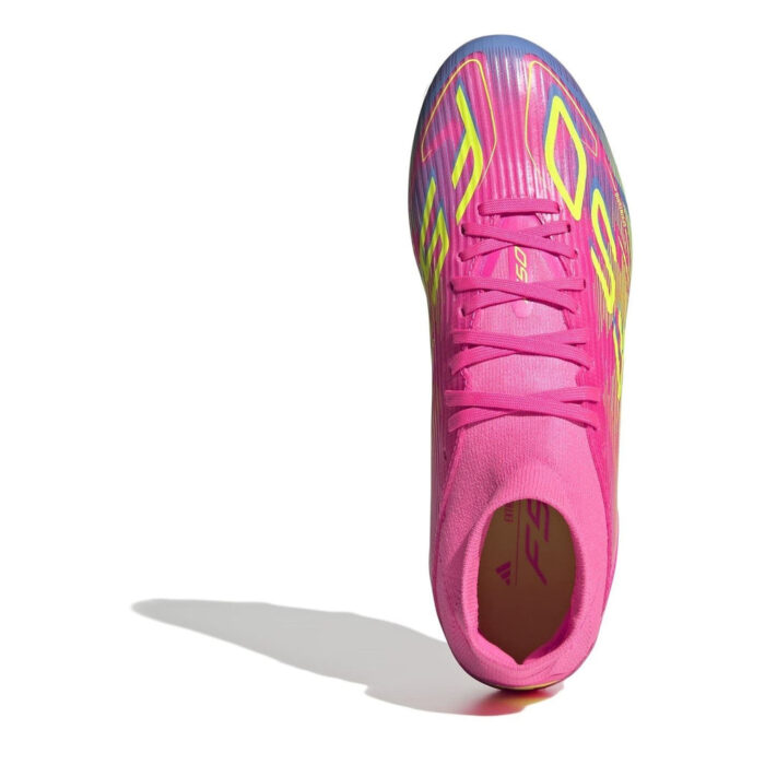 adidas Womens F50 Firm Ground Football Boots – Pink/Yellow – view 5