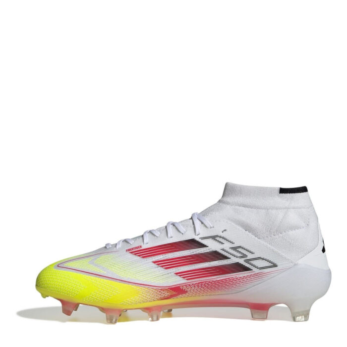 adidas Womens F50 Firm Ground Football Boots – White/Red – view 2