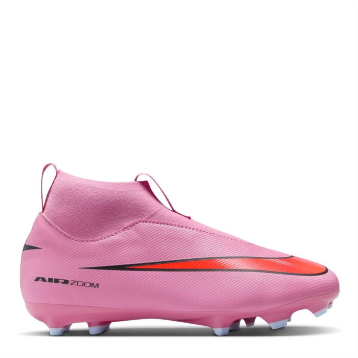 Nike Zoom Mercurial Superfly 10 Junior Firm Ground Football Boots – Pink/Black – view 5