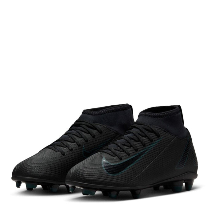 Nike Mercurial Superfly 10 Junior Firm Ground Football Boots – Black/Green – view 4