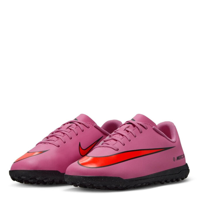 Nike Mercurial Vapor 16 Junior Turf Football Boots – Pink-Black – view 4